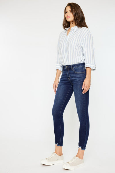 KanCan Mid Rise Ankle Skinny Jeans