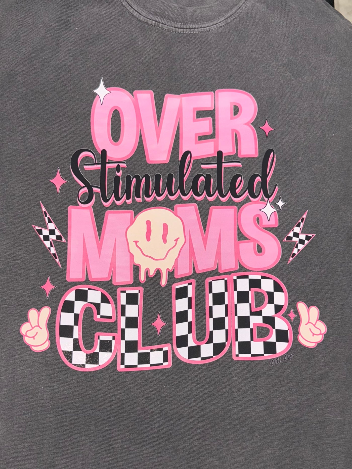 Overstimulated Moms Club tee