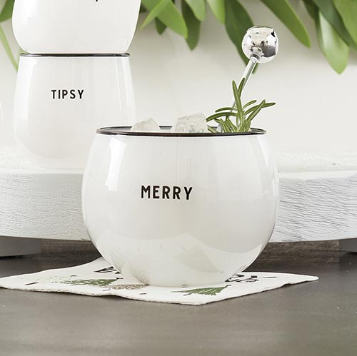 Roly Poly Glass - Merry