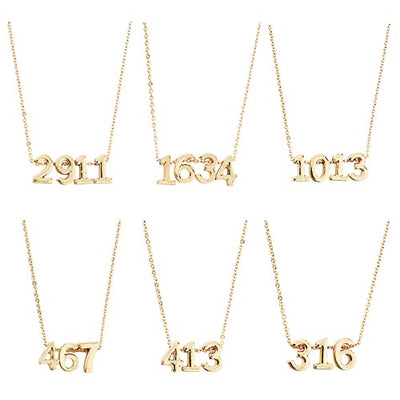 Bible Verse Numbers Necklace