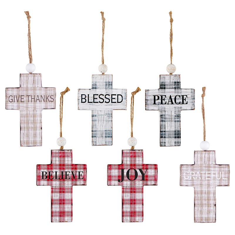 Plaid Hanging Crosses