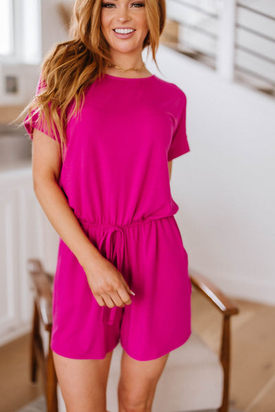 Real Cozy Romper in Magenta